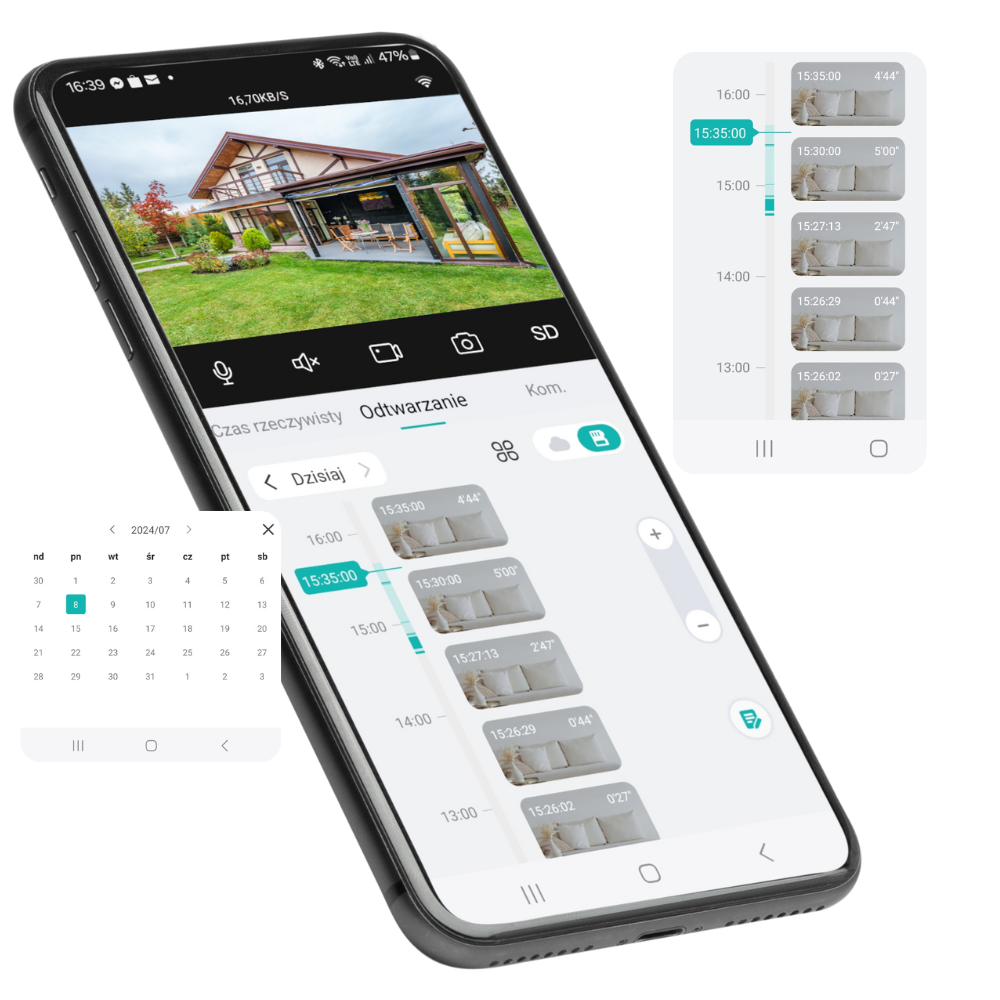 Kamera wifi IP do monitoringu Lemon QW25B czarna